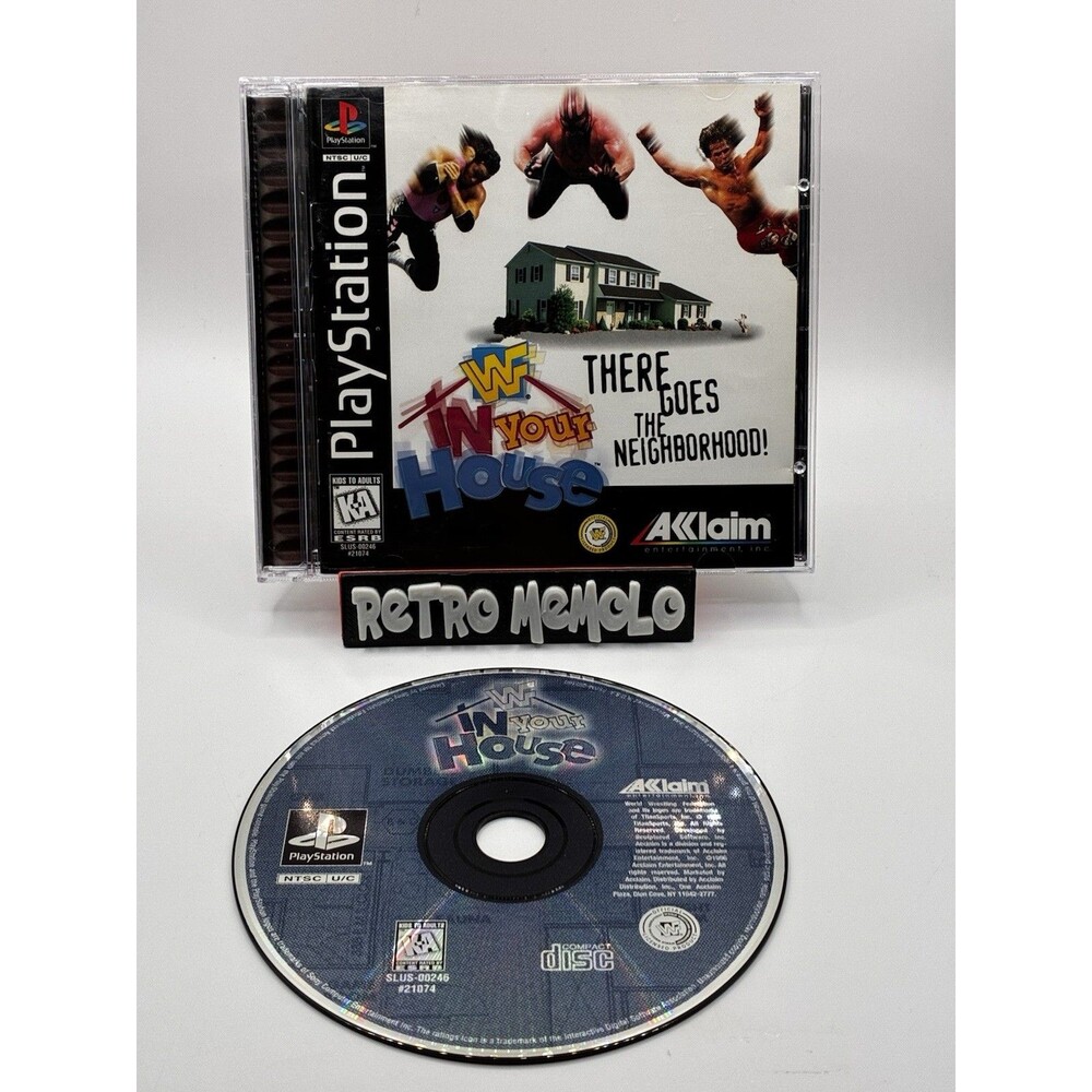 WWF: In Your House Playstation 1 PS1 There Goes The Neighborhood CIB Reg Card